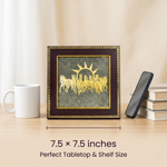 7 Horses Raw Pyrite Frame – Wealth & Success Vastu Decor 6