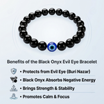 Black Onyx Evil Eye Bracelet – Protection Stone 2