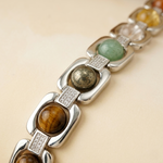 Silver Dhan Yog Bracelet – Wealth & Success Stones 5