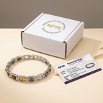 Silver Dhan Yog Bracelet – Wealth & Success Stones 8