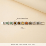 Silver Dhan Yog Bracelet – Wealth & Success Stones 4