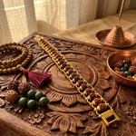 Gold Cap Rudraksha Bracelet – 5 Mukhi 7