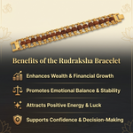 Gold Cap Rudraksha Bracelet – 5 Mukhi 2