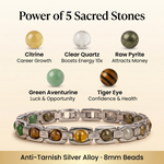 Silver Dhan Yog Bracelet – Wealth & Success Stones 2