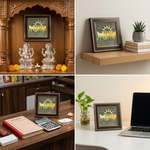 7 Horses Raw Pyrite Frame – Wealth & Success Vastu Decor 4