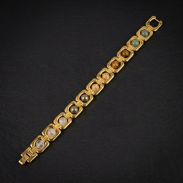 Golden Dhan Yog Bracelet – Wealth & Success Stones