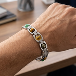 Silver Dhan Yog Bracelet – Wealth & Success Stones 6