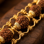 Gold Cap Rudraksha Bracelet – 5 Mukhi 3